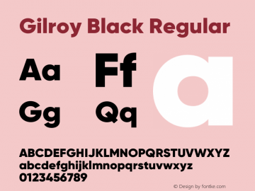 Gilroy Black Font Family|Gilroy Black-Uncategorized Typeface-Fontke.com ...