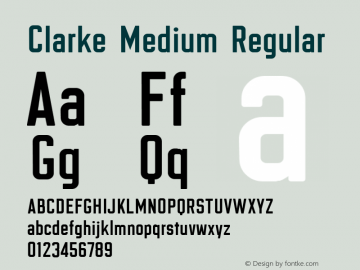 Clarke Medium Regular Version 6.3图片样张