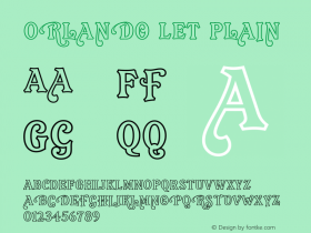 Orlando LET Plain 1.0 Font Sample