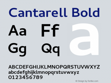 Cantarell Bold Version 0.0.16图片样张