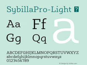 SybillaPro-Light ☞ Version 3.700;com.myfonts.easy.karandash.sybilla-pro.light.wfkit2.version.4zkg Font Sample