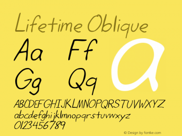 Lifetime Oblique Rev. 003.000图片样张