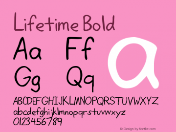 Lifetime Bold Rev. 003.000图片样张