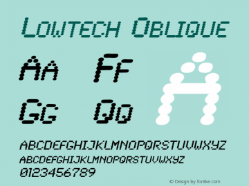 Lowtech Oblique Rev. 003.000图片样张