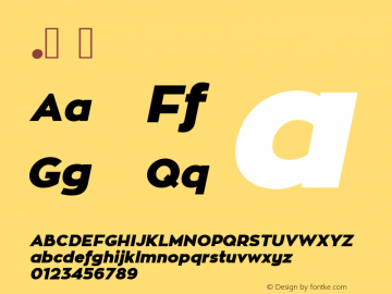 .  Version 1.005 Font Sample