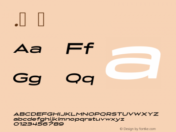 .  Version 1.001;PS 001.001;hotconv 1.0.70;makeotf.lib2.5.58329 DEVELOPMENT Font Sample