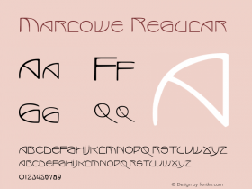 Marlowe Regular Rev. 003.000 Font Sample