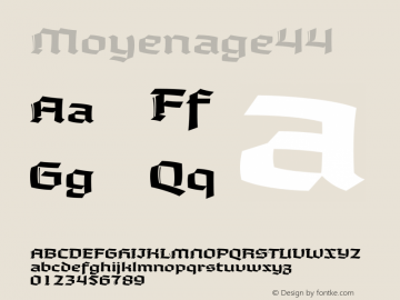 Moyenage44 ☞ Version 1.000;com.myfonts.easy.storm.moyenage.44.wfkit2.version.3doH图片样张