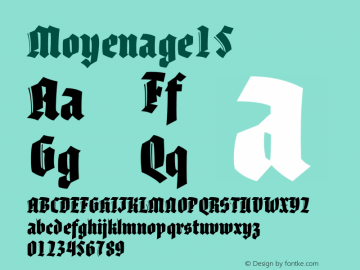 Moyenage15 ☞ Version 1.000;com.myfonts.easy.storm.moyenage.15.wfkit2.version.3doG Font Sample