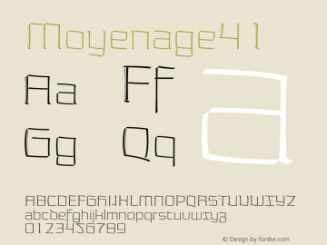 Moyenage41 ☞ Version 1.000 2008 initial release;com.myfonts.easy.storm.moyenage.41.wfkit2.version.3dov图片样张