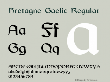 Bretagne Gaelic Regular 001.012图片样张