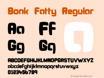 Bonk Fatty Regular 1.00图片样张