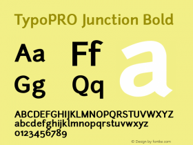 TypoPRO Junction Bold Version 001.001图片样张