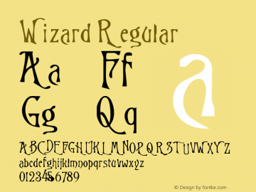 Wizard Regular Rev. 003.000图片样张