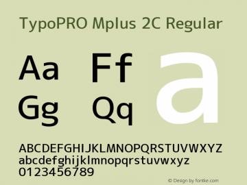 TypoPRO Mplus 2C Regular Version 1.059图片样张