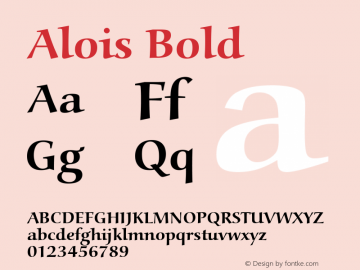 Alois Bold Version 001.005图片样张