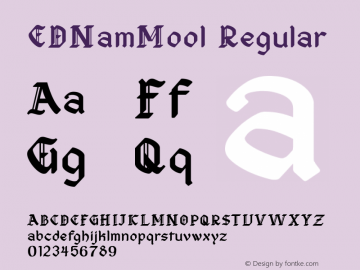 EDNamMool Regular Version 1.1图片样张
