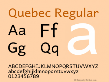 Quebec Regular Version 5.500图片样张