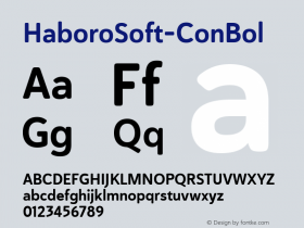 HaboroSoft-ConBol ☞ Version 1.000;com.myfonts.easy.insigne.haboro-soft.condensed-bold.wfkit2.version.4BYo Font Sample