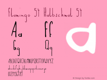 Flamingo 54 Halbschmal 54 Version 1.0图片样张