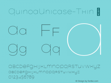QuinoaUnicase-Thin ☞ Version 1.003;PS 001.003;hotconv 1.0.88;makeotf.lib2.5.64775;com.myfonts.easy.catharsis-fonts.quinoa.unicase-thin.wfkit2.version.4BDt Font Sample