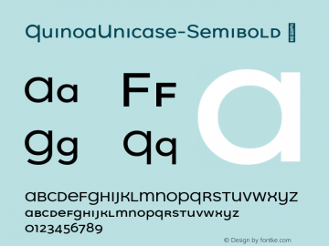 QuinoaUnicase-Semibold ☞ Version 1.003;PS 001.003;hotconv 1.0.88;makeotf.lib2.5.64775;com.myfonts.easy.catharsis-fonts.quinoa.unicase-semibold.wfkit2.version.4BD5图片样张