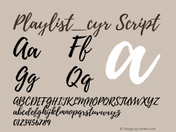 Playlist_cyr Script Version 1.00 July 22, 2016, initial release图片样张