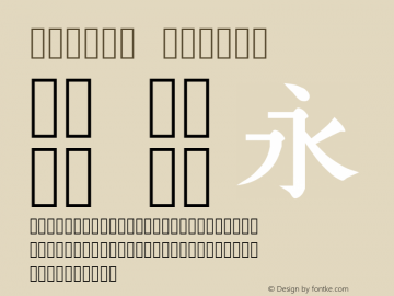 Dejima mincho Version 001.000 Font Sample