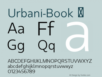 Urbani-Book ☞ Version 1.000;PS 001.000;hotconv 1.0.88;makeotf.lib2.5.64775;com.myfonts.easy.without-foundry.urbani.book.wfkit2.version.4C5s Font Sample