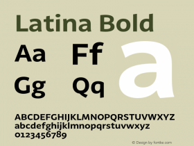 Latina Bold Version 1.022图片样张