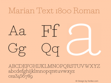 Marian Text 1800 Roman Version 1.1 2014图片样张