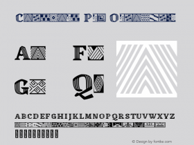 Canilari Pro Ornaments Version 2.100; 2016 Font Sample