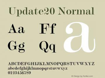 Update20 Normal Altsys Fontographer 4.1 6/10/96图片样张