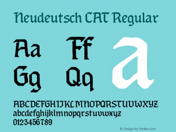 Neudeutsch CAT Regular Version 1.000图片样张