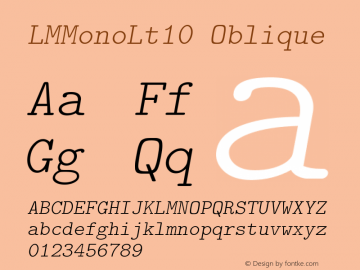 LMMonoLt10 Oblique Version 2.004 图片样张