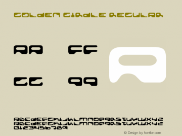Golden Girdle Regular Version 2.000 2004 Font Sample