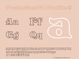 PretorianDT-Profile ☞ Version 1.00 CFF OTF. DTP Types Limited Sep 12 2006;com.myfonts.easy.dtptypes.pretorian-dt.profile.wfkit2.version.2E3D图片样张