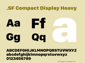 .SF Compact Display Heavy 12.0d7e1图片样张