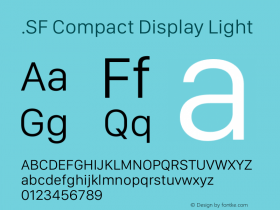 .SF Compact Display Light 12.0d7e1图片样张