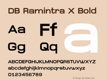 DB Ramintra X Bold Version 3.100 2007图片样张