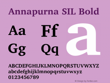 Annapurna SIL Bold Version 1.201图片样张