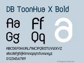 DB ToonHua X Bold Version 3.000 2006图片样张