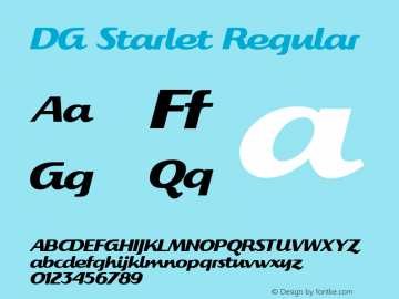 DG Starlet Regular Version 1.001图片样张