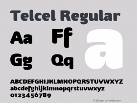 Telcel Regular Version 1.00 2010 Font Sample