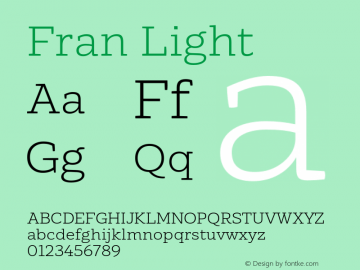 Fran Light Version 1.001图片样张