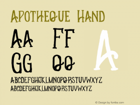 Apotheque Hand Version 1.000图片样张