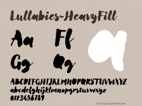 Lullabies-HeavyFill ☞ Version 1.000;com.myfonts.easy.yellow-design.lullabies.heavy-fill.wfkit2.version.4CbR Font Sample
