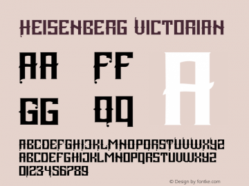 Heisenberg Victorian 1.000 Font Sample