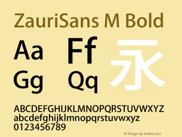 ZauriSans M Bold Version 6.003 August 3, 2016图片样张