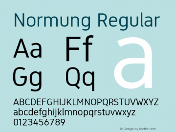Normung Regular Version 2.0.2 图片样张
